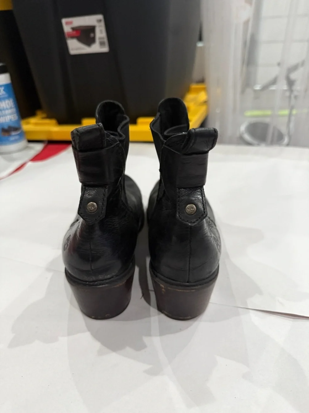 Timberland Black Leather Chelsea Ankle Boots